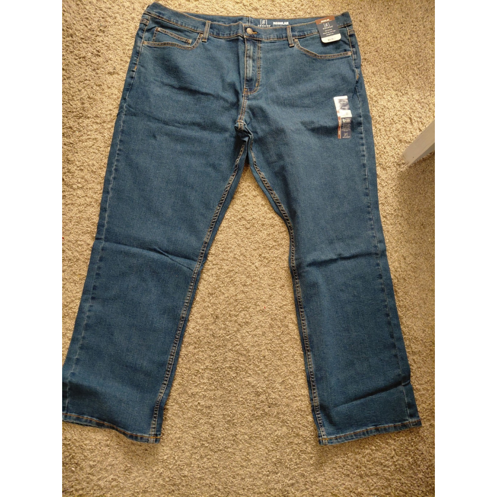 Men's George Denim Blue Jeans Regular Straight Leg 44x32 NWT